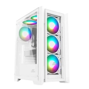 Ant Esports ICE-170TG (ATX) Mid Tower Gaming Cabinet (White)