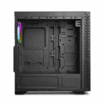 Ant Esports ICE-200TG Mid Tower ARGB Gaming Cabinet, Black - (ICE-200TG) - Image 2