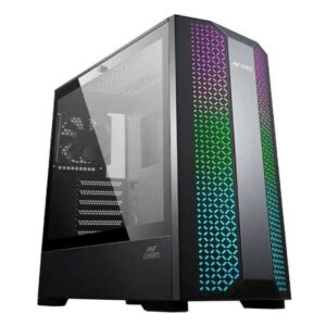 Ant Esports ICE-280TG RGB (ATX) Mid Tower Gamin Cabinet (Black)