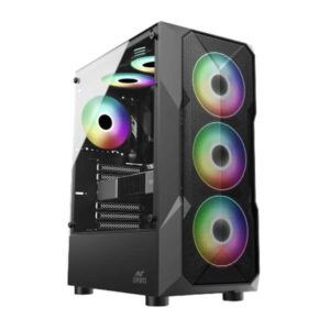 Ant Esports ICE-300 Mesh V2 ARGB (ATX) Cabinet (Black)