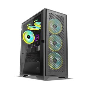 Ant Esports ICE-4000 RGB (ATX) Mid Tower Gaming Cabinet (Black)