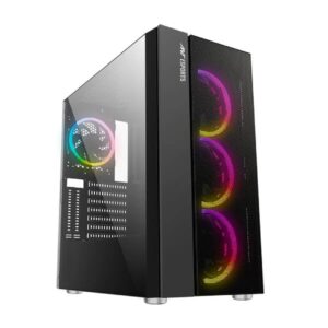 Ant Esports ICE-511MT Auto RGB (ATX) Gaming Cabinet (Black)