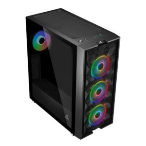 Ant Esports ICE-521MT Auto RGB (E-ATX) Gaming Cabinet (Black)