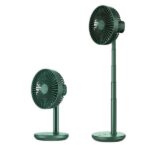 JisuLife life 7 Table Fan Oscillating Extendable Desk Fan, Green