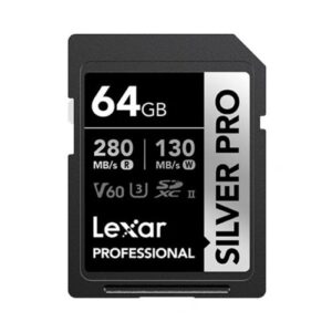 LEXAR Professional 64GB Silver PRO SDXC UHS-II Memory Card