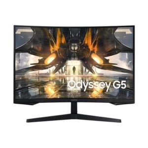 Samsung Odyssey G5 32 Inch Curved WQHD Gaming Monitor (LS32AG550EWXXL) Black