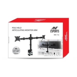 Ant Esports MA112 Dual Arm Articulating Monitor Desk Mount (Black)