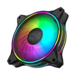 Cooler Master MasterFan MF120 Halo ARGB Case Fan - 3 Pack Fan | 1800 RPM PWM Fan | Computer Case Fan | ARGB Lighting Controlled Via Motherboard | Gen 2 Controller Included - BLACK - Image 4