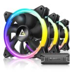 Antec Neon 120mm Case Fan ARGB With Controller (Triple Pack)