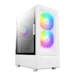 Antec NX410 V2 ARGB (ATX) Mid Tower Gaming Cabinet, White - (NX410-V2-WHITE)
