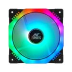 Ant Esports OctaFlow 120 Auto RGB Cabinet Fan, Black