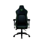 Razer Iskur Gaming Chair with Built-in Lumbar Support, Black & Green (Standard)