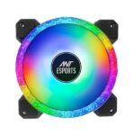 Ant Esports Royaleflow 120 Auto RGB V2 Cabinet Fan, Black