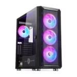 Circle Stealth B1 ARGB (E-ATX) Mid Tower Cabinet (Black)