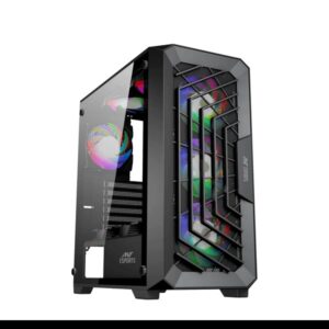 Ant Esports SX5 Auto ARGB (ATX) Mid Tower Gaming Cabinet (Black)