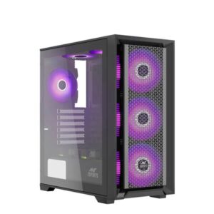 Ant Esports SX7 Auto RGB (ATX) Mid Tower Gaming Cabinet (Black)