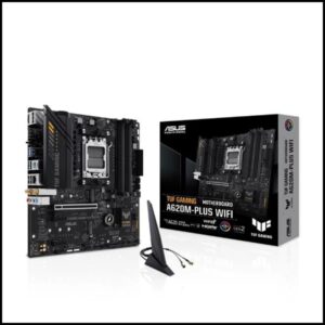 ASUS TUF GAMING A620M-PLUS WIFI Micro ATX AMD Motherboard, Black