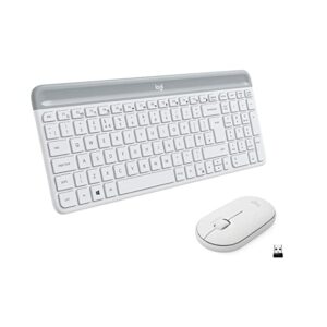 Logitech MK470 Slim Wireless Keyboard and Mouse Combo - Off White